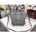 Knockoff Celine NANO MINI Tote Bag Original Leather A3560 Grey HV10222WW40