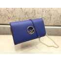 Knockoff Fendi KANI original Calf leather Shoulder Bag 3326 blue HV10411yN38