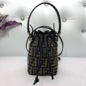 Knockoff Fendi leather Mini Handbag 8BS010 black HV00072JF45