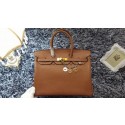 Knockoff Hermes Birkin 35cm tote bag litchi leather H35 naturals HV09114Lg61