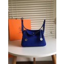 Knockoff Hermes Lindy togo Original Leather Shoulder Bag 5086 blue HV10270NL80