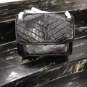 Knockoff High Quality Yves Saint Laurent Calfskin Leather Shoulder Bag 483265 Black HV09641Lg12