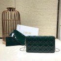 Knockoff LADY DIOR CALFSKIN WALLET C9025A green HV08019Lg61