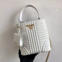 Knockoff Prada Double Saffiano Original Calfskin Leather Bag 1BA212 White HV08808tp21