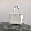 Knockoff Prada Embleme Saffiano leather bag 1BG288 white HV08427cS18