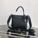 Knockoff Prada Re-Edition nylon Tote bag 1BG320 Black HV02780tU76