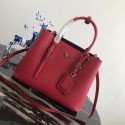 Knockoff Prada Saffiano original Leather Tote Bag BN2838 red HV09844Lg61