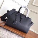 Knockoff SAINT LAURENT Monogram Cabas small leather tote 3807 black HV11382ch31