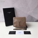 Knockoff SAINT LAURENT Niki Mini leather shoulder bag 03743 Chestnut HV01492cS18