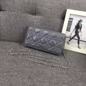 LADY DIOR CLUTCH IN GREY CANNAGE LAMBSKIN S0204 HV05913CD62