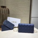 LADY DIOR Sheepskin WALLET C9025A blue HV09416gN72