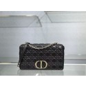 LARGE DIOR CARO BAG Soft Cannage Calfskin M9243U black HV03168Gw67