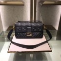 Luxury FENDI BAGUETTE large Shoulder Bag 8BR771A black HV09680UV86