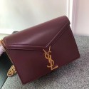 Luxury Replica SAINT LAURENT Cassandra shoulder bag 96156 Burgundy HV05214vv50