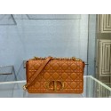 MEDIUM DIOR CARO BAG Soft Cannage Calfskin M9242 brown HV09188Fh96