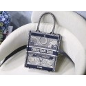 MOON VERTICAL DIOR BOOK TOTE TAROT EMBROIDERED CANVAS BAG M1272Z-3 HV02470Va47