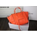 New 2015 Celine classic original litchi grain 3341-2 orange HV10066Uf80