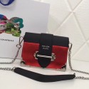 Prada Cahier calf leather bag 1BH018 red HV11322hi67