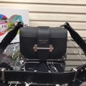 Prada Cahier leather bag 1BD045 black HV03535rf34