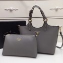 Prada Calf leather bag 2209 grey HV01491Ym74