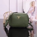 Prada Calf leather Shoulder Bag 1BH082 green HV10363Xp72