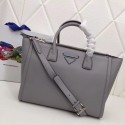 Prada Concept Leather handbag 1BA183 grey HV09646XW58