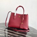 Prada Deer skin bag 1BG008 red HV06407Pu45