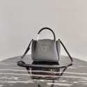 Prada Deer skin bag tote 1BC145 grey HV01218LG44