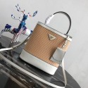 Prada Double Medium bag 1BA210 white HV05976xh67