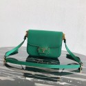 Prada Embleme Saffiano leather bag 1BD217 green HV06704rf73