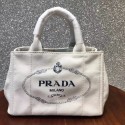 Prada Fabric Printed Tote 1BG439 white HV03797io33