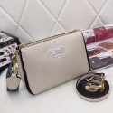 Prada leather shoulder bag 66136 white HV07646vX33