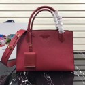 Prada Original Calf leather Tote Bag 1BA155 red HV05499Wi77