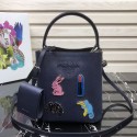 Prada Panier small Saffiano Bag 1BA217 Navy HV09154sf78