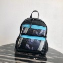 Prada Printed technical fabric backpack 2VZ025 black&blue HV07434rf73