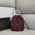 Prada Re-Edition nylon Tote bag 81166 Burgundy HV01188zS17