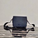 Prada Saffiano leather shoulder bag 2VD038 dark blue HV00652ta99