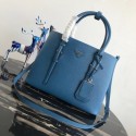 Prada Saffiano original Leather Tote Bag BN2838 blue HV03471Is53