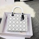 Quality MINI LADY DIOR BAG CALFSKIN M0579S white HV10219Vu63