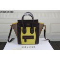 Replica 2015 Celine classic 3308 yellow&coffee&khaki HV02092EO56