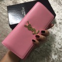 Replica 2015 Yves Saint Laurent hot style wallet 30180 pink HV03109VA65