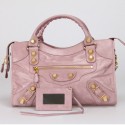 Replica Balenciaga The City Handbag 084832 pink HV06106Xe44