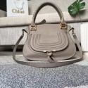 Replica Best Quality Chloe Marcie original Cowhide Tote Bag 166320 grey HV07055Rf83