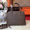 Replica Best Quality Hermes Bolide Original Togo leather Tote Bag HB31 Elephant grey HV11435Rf83