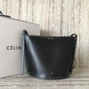 Replica CELINE CLASP BUCKET IN SMOOTH CALFSKIN 55423 black HV01844SV68