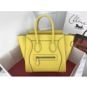 Replica Celine Luggage Micro Original Leather Tote Bag M3308 lemon HV00307Vi77