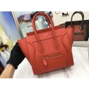 Replica Celine Luggage Micro Original Leather Tote Bag M3308 orange HV09090KG80