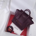 Replica CELINE NANO LUGGAGE BAG IN LAMINATED LAMBSKIN 189244-10 HV06350Ac56