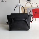 Replica Cheap Celine NANO BELT BAG IN GRAINED CALFSKIN 99970 Black HV03355QC68