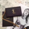 Replica Cheap Yves Saint Laurent Monogramme Cross-body Caviar Cowhide Shoulder Bag 26805 black HV04815QC68